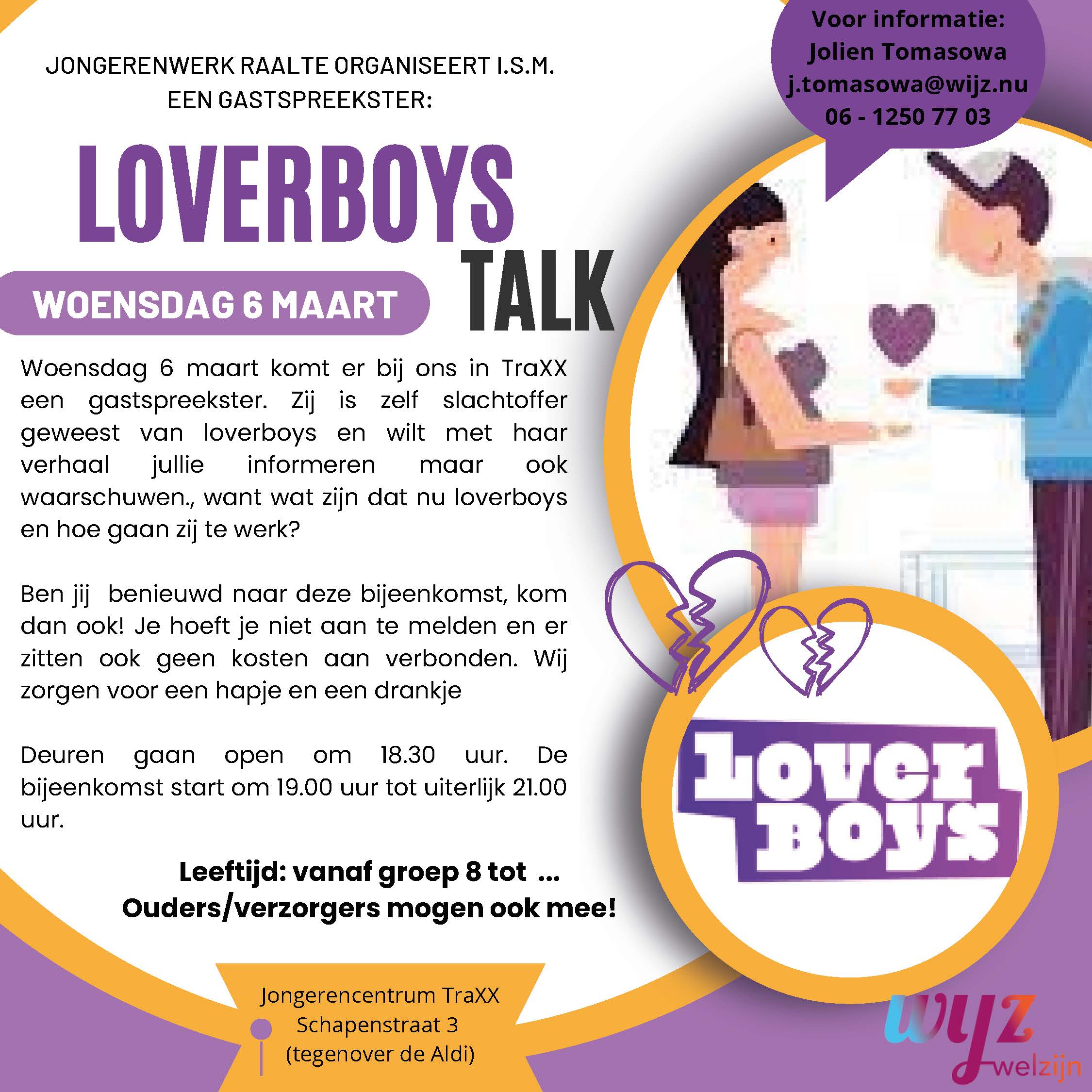 TraXX, presentatie loverboys, Girls'talk